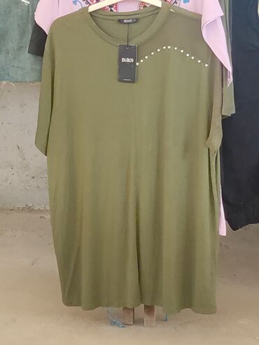 ženske majice za punije osobe: 2XL (EU 44), Likra, bоја - Maslinasto zelena