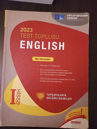 Testlər: Məhsul: 2023 Test Toplusu – English (I hissə) Nəşriyyat: Dövlət — 1