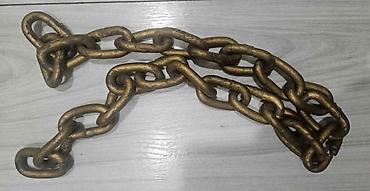 Ağır yüklər üçün metal zəncir 950 gr çəkisi 80 sm uzunluğu цепь 80