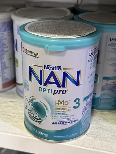 смесь нан: Детское молочко Nestlé NAN OPTIPRO 3 HMO, 400 г (сухая смесь) - — 1