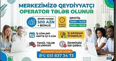 operator online: Çağrı mərkəzi operatoru tələb olunur — 4