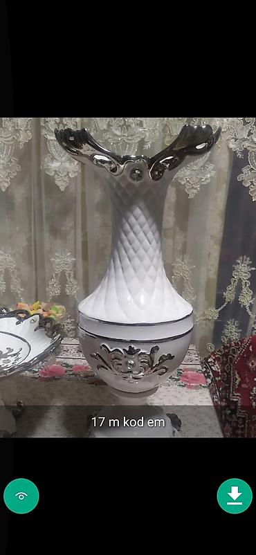 gül şəkli: Gul qabi Vazalar dekor Şekillerde qiymetler melumatlar qeyd olunub — 2
