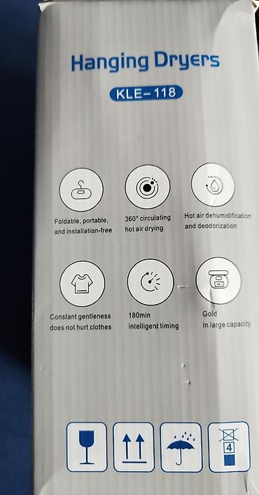 Sušilice: Viseća sušilica za odeću KLE-118 - Kompaktna kućna sušilica koja se — 10