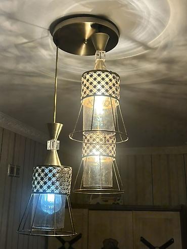 Ev üçün dekor: Çılçıraq, 3 lampa, Metal — 1