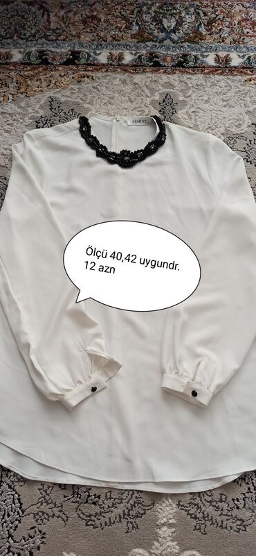Рубашки и блузы: XL (EU 42), цвет - Белый