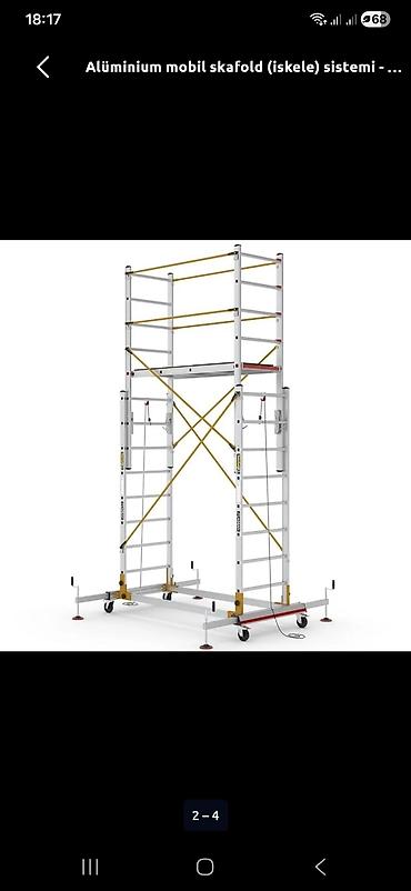 brus taxta: Alüminium mobil skafold (iskele) sistemi - Material: yüksək — 4