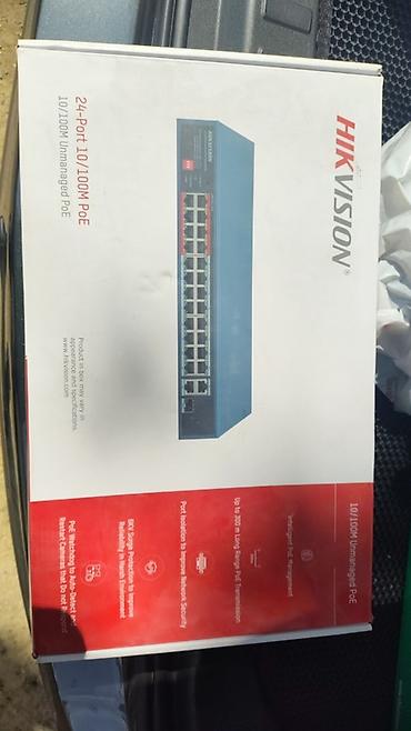 Modemlər və şəbəkə avadanlıqları: Hikvision 24-Port 10/100M PoE Switch – DS‑JE0326P‑E/M(C) — 2