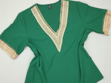 czerwona bluzki krótki rękaw: Blouse, Shein, S (EU 36), condition - Very good