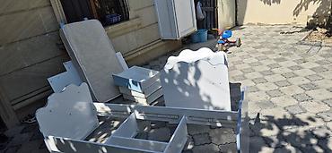 komodlu uşaq carpayıları: Uşaq çarpayısı dəsti - Material: ağ rəngli MDF/LDSP panellər - — 1
