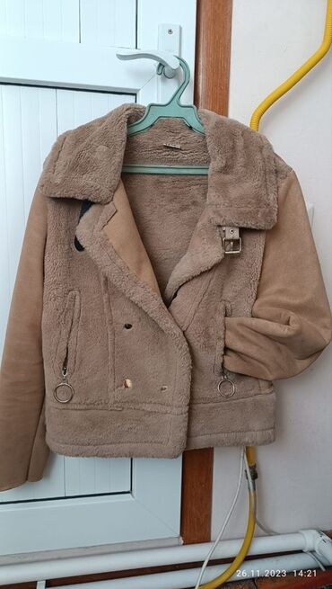 кожаный плащь: Дубленка, Короткая модель, XS (EU 34)