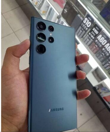 Мобильные телефоны и аксессуары: Samsung Galaxy S22 Ultra | Новый | 256 ГБ | цвет - Зеленый | Гарантия