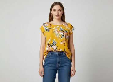 bluza z krótkim rękawem zara: ONLY, Жіноча блуза, розмір M