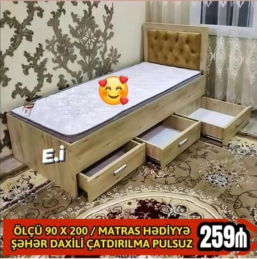 Çarpayılar: Çatdırılma pulsuz matras 🎁