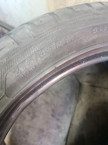 down pipe: Шины 215 / 45 / R 17, Лето, Б/у, 1 шт, Легковые, Япония — 2