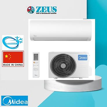 Kondisioner Midea, Yeni, 100-dən çox kv. m, Split sistem, Ödənişli quraşdırma