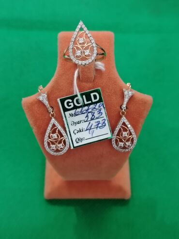 Zərgərlik dəstləri: Dəstə daxildir: Üzük, Sarı qızıl, 583 Əyar — 7