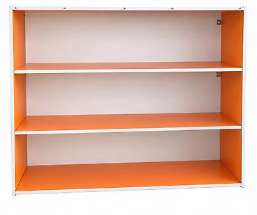 Rəflər, etajerkalar: Narıncı-ağ mebel dəsti satılır — 220 AZN Mebel dəsti 2 ədəd qapalı — 3
