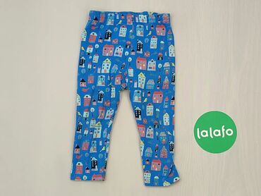 Spodnie: Spodnie, 12-18 m, wzrost - 86 cm., wzór - Print, kolor - Niebieski