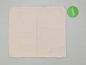 material: Beżowa poszewka na poduszkę dekoracyjną z zamkiem - Klasyczna, gładka — 2