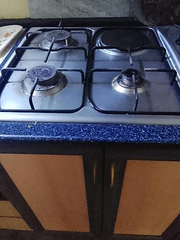 qaz pecinin temiri: Quraşdırılan qaz plitəsi – 3 qaz ocağı + 1 elektrik göz - Panel — 1