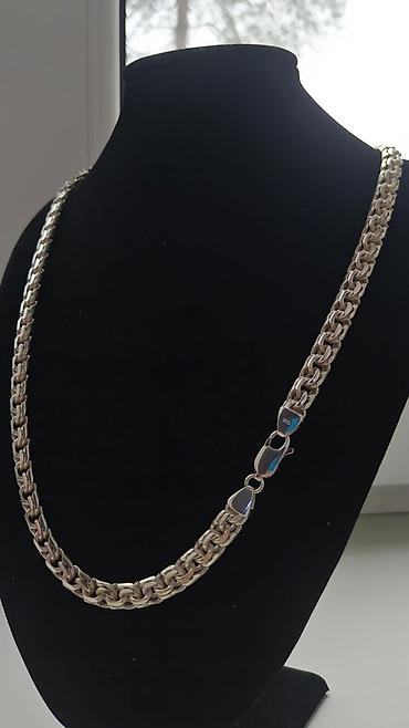 Серебряные цепочки: Серебряная цепь " Бисмарк" Вес 85 грамм Длина 60 см Ручная — 3