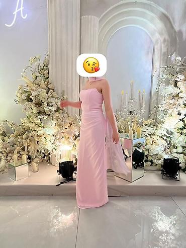 nişan şalı: Zərif ziyafət/payetənsiz don - Rəng: açıq çəhrayı (pastel pink) - — 1
