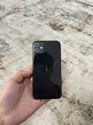Apple iPhone: IPhone 11, Б/у, 64 ГБ, Черный, Защитное стекло, Чехол, Кабель, 73 % — 1