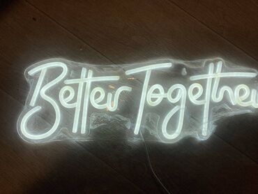 hazır biznes ətir: Better together happi birthday mr&mrs one neon yazilari 1