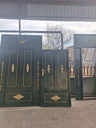qapilar kataloqu: Metall darvaza komplekti – dekorativ klassik dizayn - Material: qalın — 1
