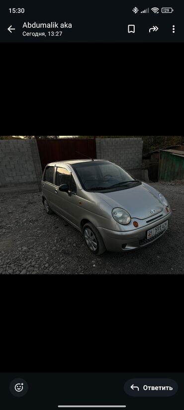 мтз 82 обмен: Daewoo Matiz: 2008 г., Механика, Бензин, Хэтчбэк