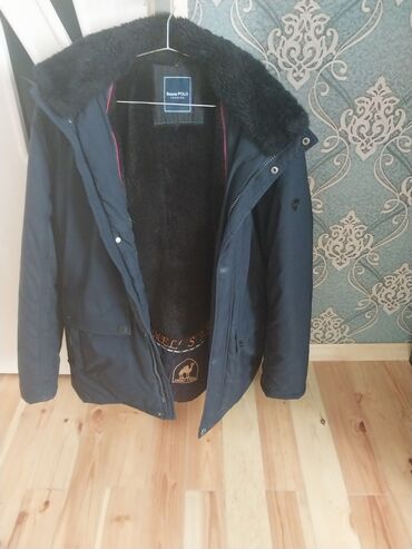 Pencəklər: Bessa POLO London kişi qış gödəkçəsi - Rəng: tünd göy - İsti