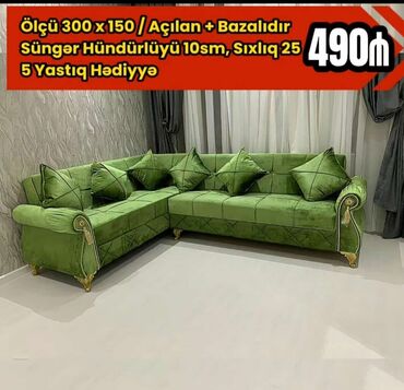 prixoji mebel: Künc divan, Yeni, Açılan, Bazalı, Parça, Şəhərdaxili pulsuz çatdırılma