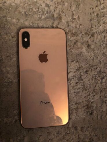 iphone arxa şüşə: IPhone Xs, 64 GB, Qızılı, Sənədlərlə, Zəmanət, Face ID