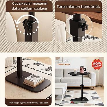 Masalar: Jurnal masası, Yeni, Transformer, MDF, Dördbucaq masa — 9
