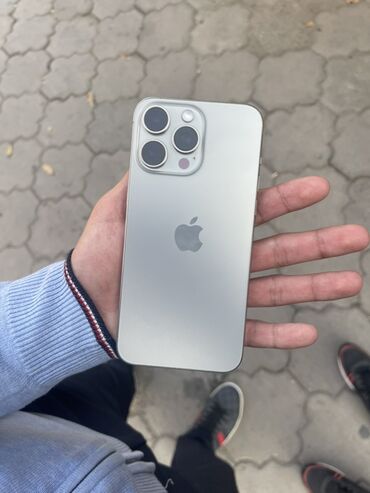 часы с измерением давления: IPhone 15 Pro Max, 256 ГБ, Серебристый, Коробка, 87 %