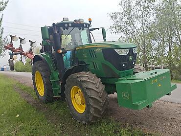 Тракторы John Deere: Трактор John Deere 6155M, колесная формула 4x4. Основные — 6