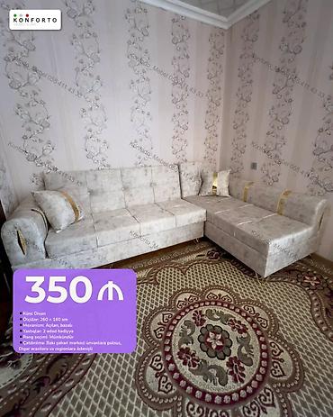 divan ortuk: Künc divan – “Konforto Mebel” - Ölçü: 260 x 160 sm - Mexanizm — 1