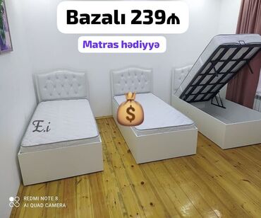 Masa və oturacaq dəstləri: Yeni, Təknəfərlik çarpayı, Bazalı, Matras ilə