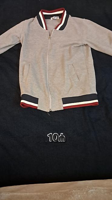 oyuncaq qız üçün: Uşaq üçün boz rəngli fermuarlı sviter/kardiqan - Model: bomber — 3