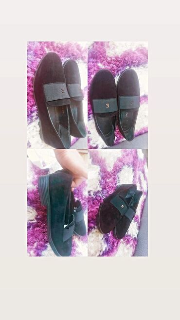 loafer: Ölçü: 38, rəng - Qara, İşlənmiş