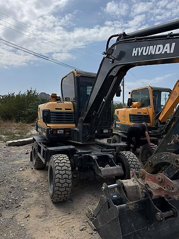 мини экскваторы: Экскаватор, Hyundai, Колесный — 3