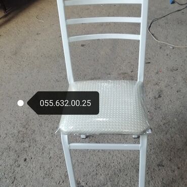 Stullar: Mətbəx üçün, Yeni, Qatlanmayan, rəng - Ağ Stul — 4