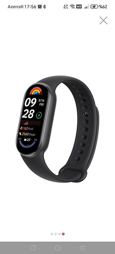 smart braslet: İşlənmiş, Smart qolbaq, Xiaomi, Sensor ekran, rəng - Qara — 3