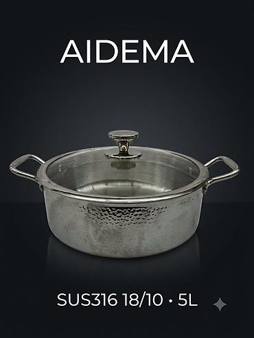aidema: Кастрюля AIDEMA, 5 л - Материал: нержавеющая сталь SUS316 (18/10) — 2