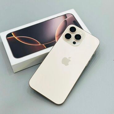 iphone 14 plus: IPhone 16 Pro Max, Qızılı, Face ID