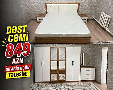 embavut.az qiymetler: ✨ *Yataq Dəsti Kampaniyası*✨ 🛏 *Tam yataq dəsti – cəmi 849₼* Dəstə — 1