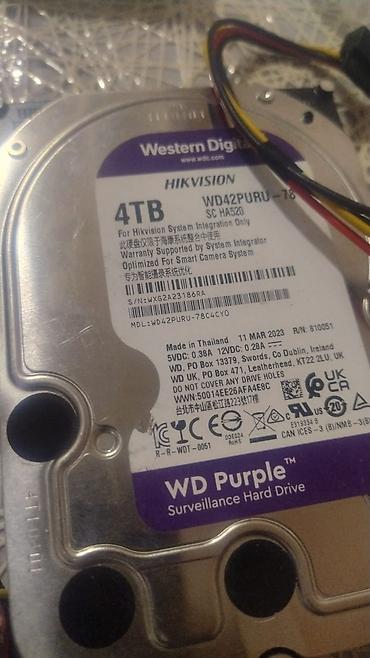 hdd 10tb: Seagate SkyHawk AI 10TB - 500azn, WD Purple 8TB- 350azn və WD Purple — 3