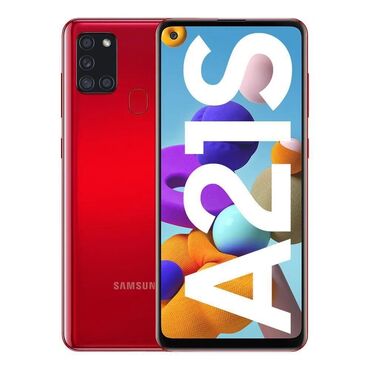 70 azn telefonlar: Samsung Galaxy A21S, 64 GB, rəng - Qırmızı