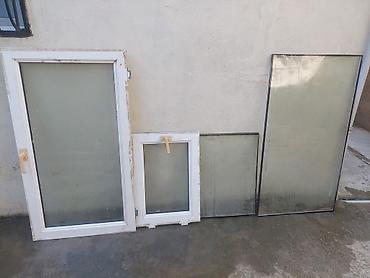 plastik: PVC pəncərə çərçivələri və şüşə paketlər dəsti - 2 ədəd PVC pəncərə — 1