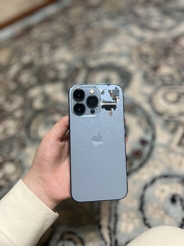 редми 15 про: IPhone 13 Pro, Б/у, 16 ГБ, Sierra Blue, Чехол, 90 %